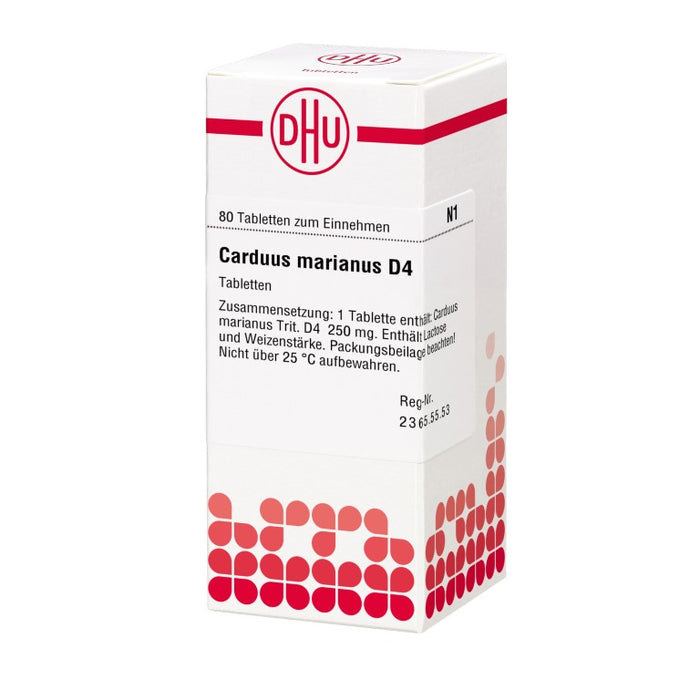 DHU Carduus marianus D4 Tabletten, 80 pc Tablettes