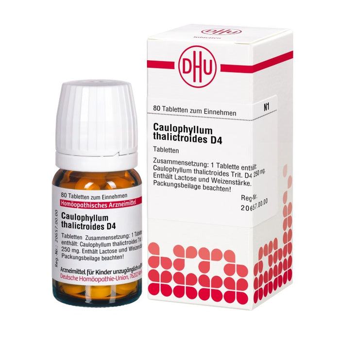 DHU Caulophyllum thalictroides D 4 Tabletten, 80 pc Tablettes