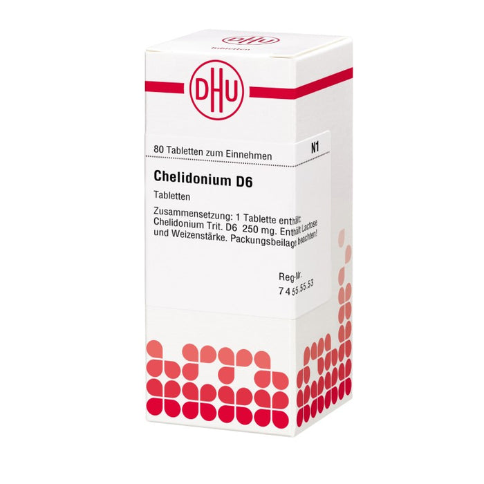 DHU Chelidonium D6 Tabletten, 80 St. Tabletten