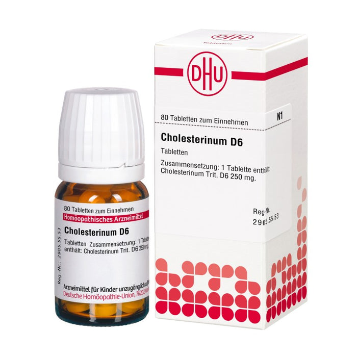 DHU Cholesterinum D6 Tabletten, 80 pcs. Tablets