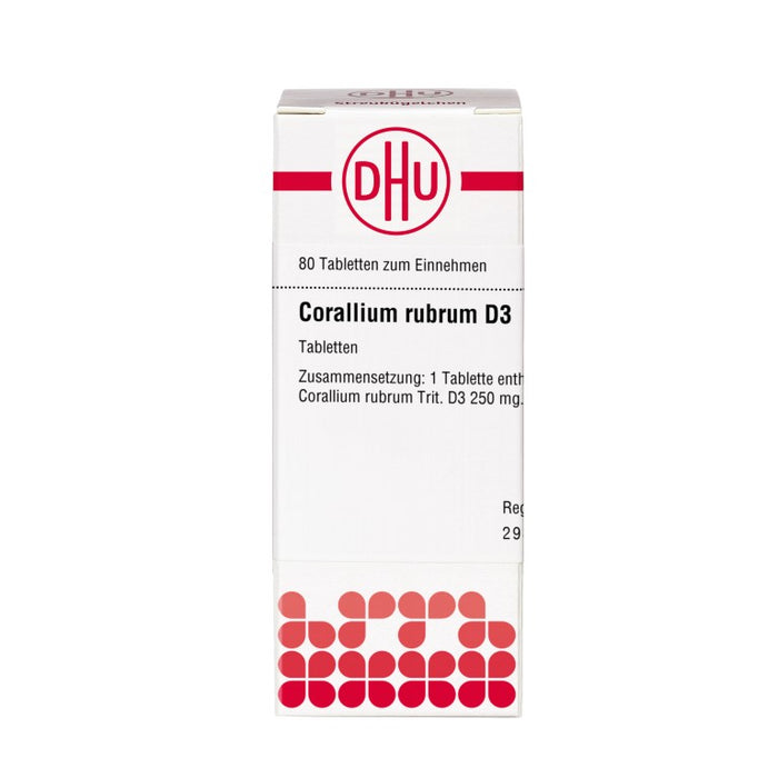 DHU Corallium rubrum D3 Tabletten, 80 St. Tabletten