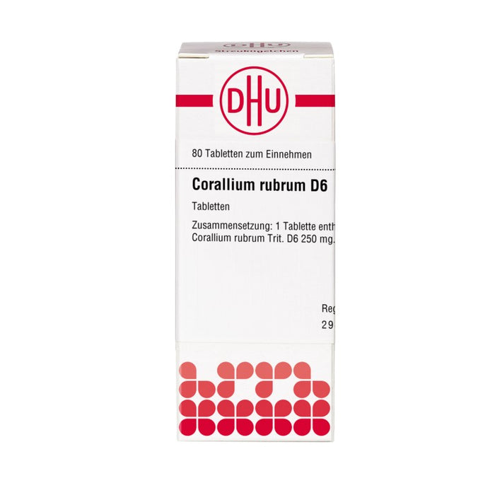 DHU Corallium rubrum D6 Tabletten, 80 pc Tablettes