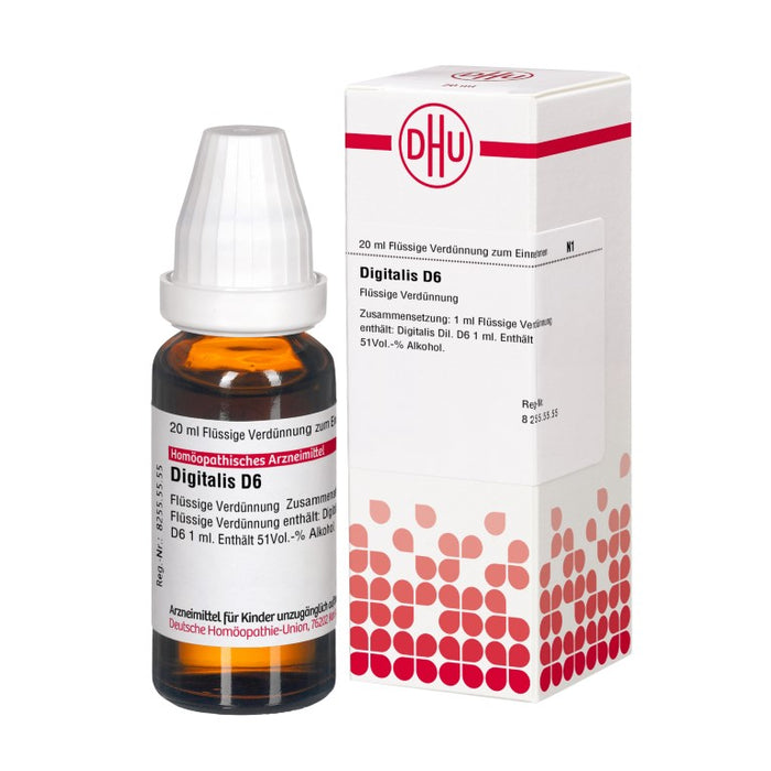 DHU Digitalis D6 Dilution, 20 ml Lösung