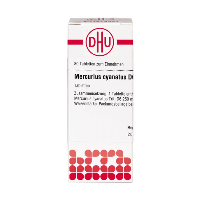 DHU Mercurius cyanatus D6 Tabletten, 80 St. Tabletten