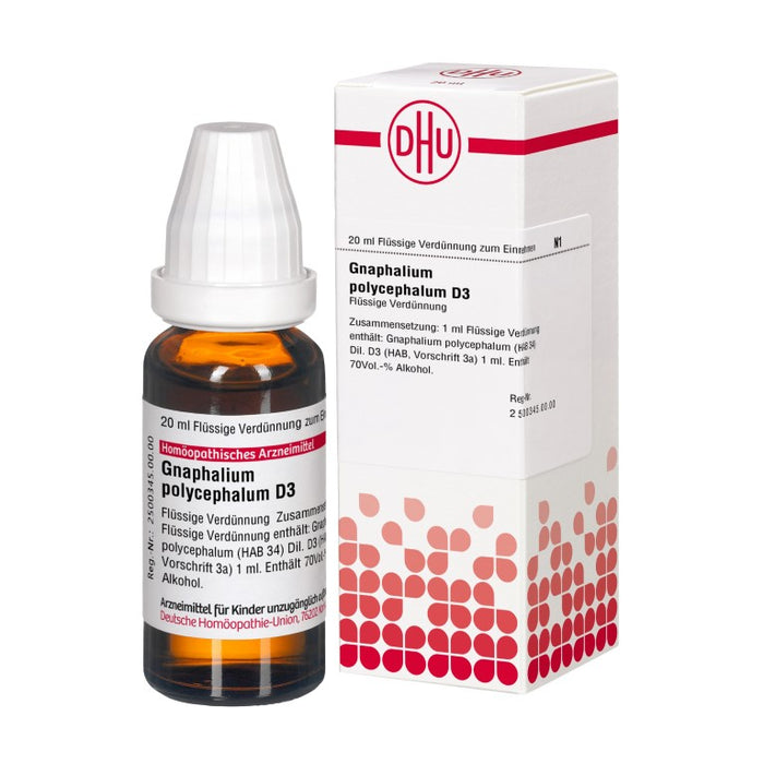 DHU Gnaphalium polycephalum D3 Dilution, 20 ml Lösung