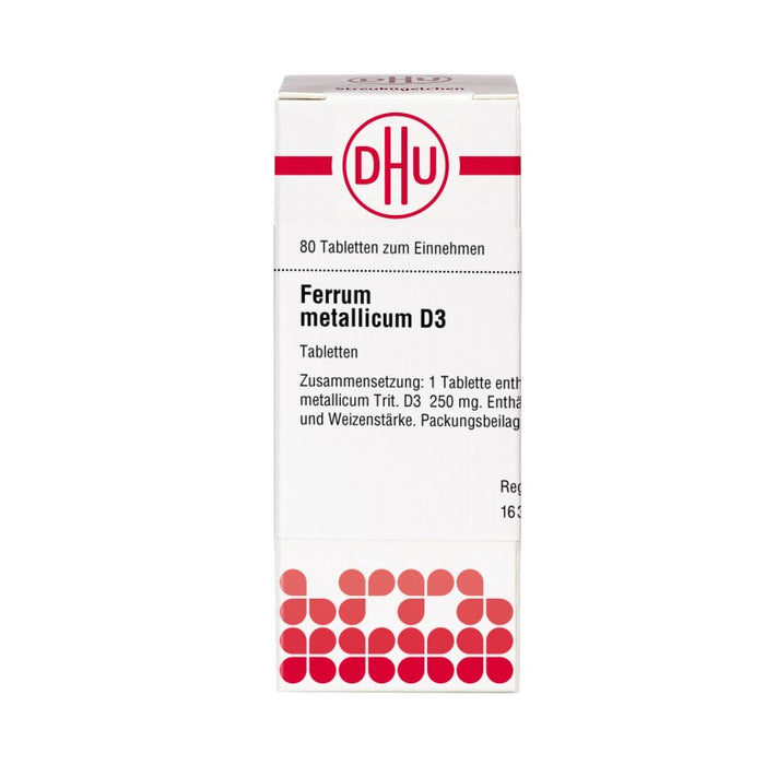 DHU Ferrum metallicum D3 Tabletten, 80 St. Tabletten