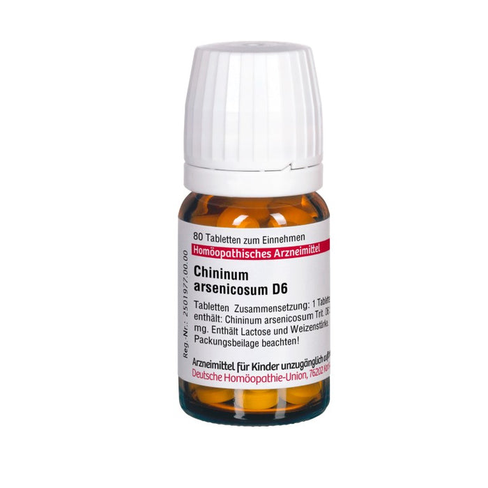 DHU Chininum arsenicosum D6 Tabletten, 80 pc Tablettes