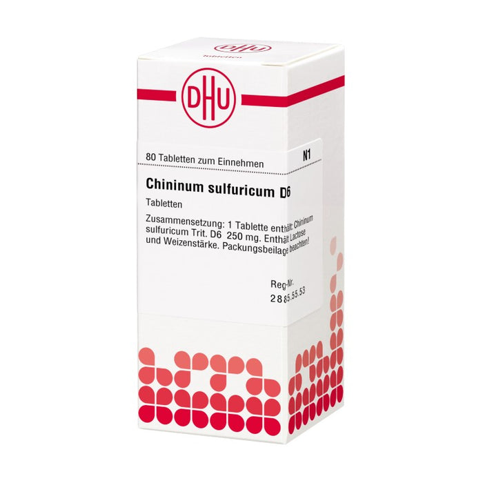 DHU Chininum sulfuricum D6 Tabletten, 80 pc Tablettes