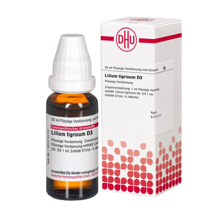 Lilium tigrinum D3 DHU Dilution, 20 ml Lösung