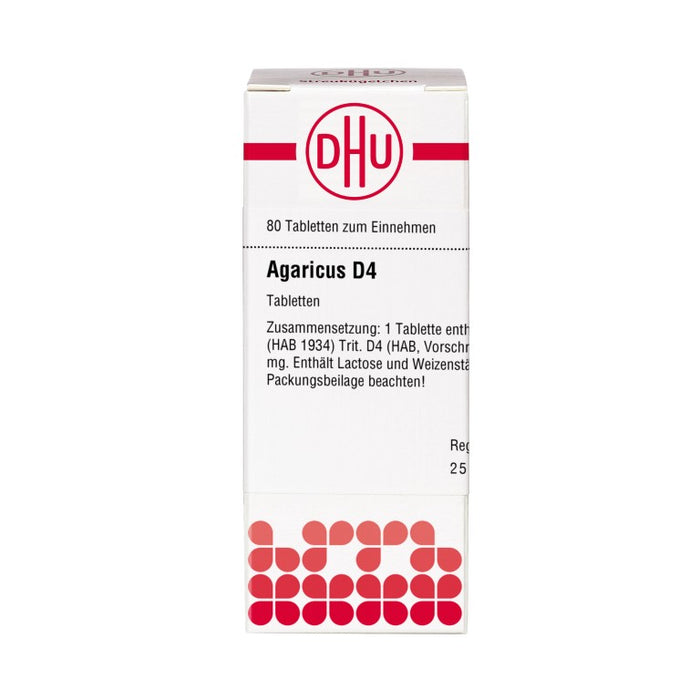 DHU Agaricus D4 Tabletten, 80 St. Tabletten