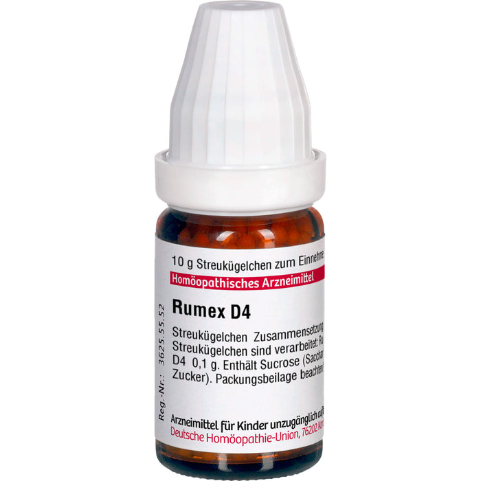 DHU Rumex D4 Streukügelchen, 10 g Globules