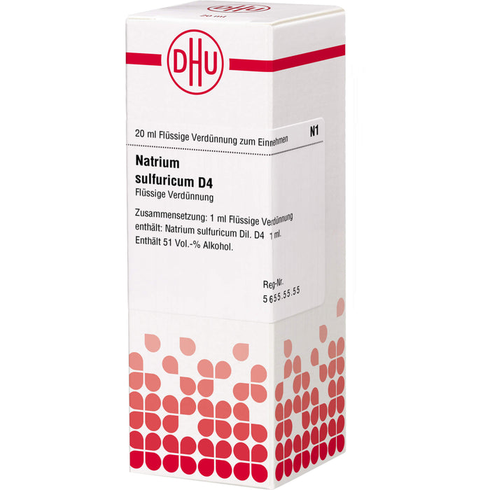 Natrium sulfuricum D4 DHU Dilution, 20 ml Lösung