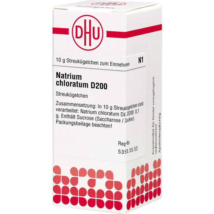 DHU Natrium chloratum D 200 Streukügelchen, 10 g Globuli