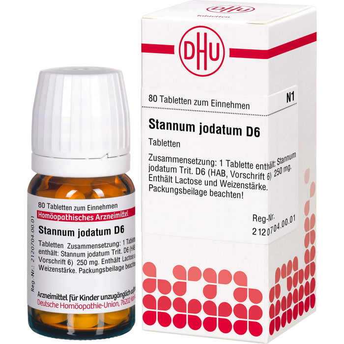 Stannum jodatum D6 DHU Tabletten, 80 St. Tabletten