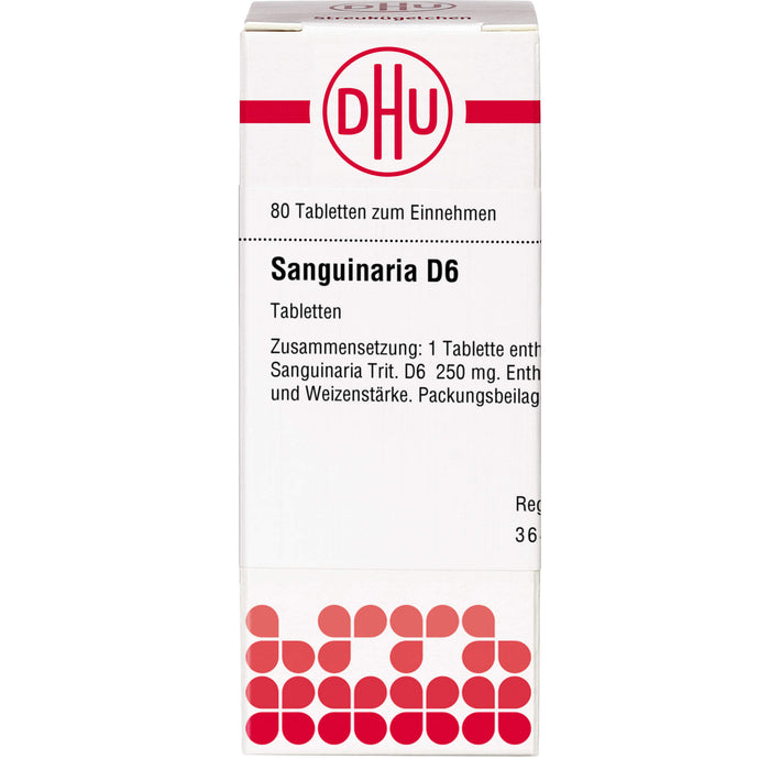 DHU Sanguinaria D6 Tabletten, 80 pcs. Tablets