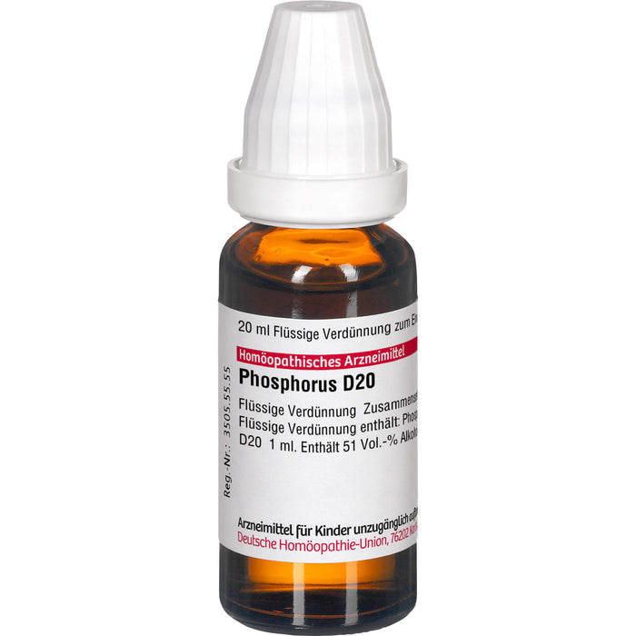 Phosphorus D20 DHU Dilution, 20 ml Lösung