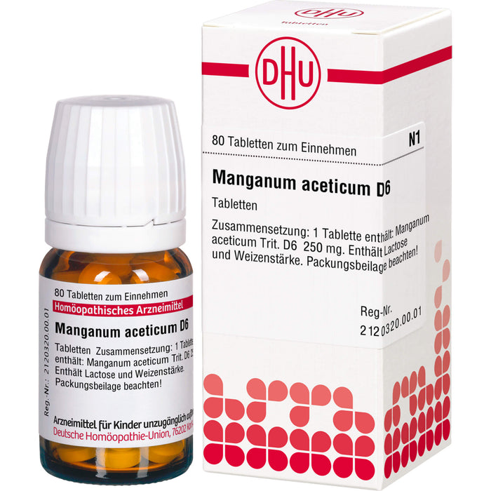 DHU Manganum aceticum D6 Tabletten, 80 pc Tablettes