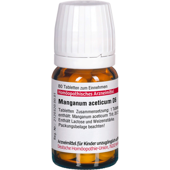 DHU Manganum aceticum D6 Tabletten, 80 St. Tabletten