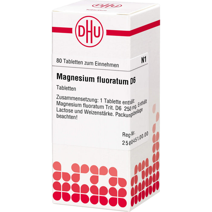 DHU Magnesium fluoratum D 6 Tabletten, 80 pc Tablettes