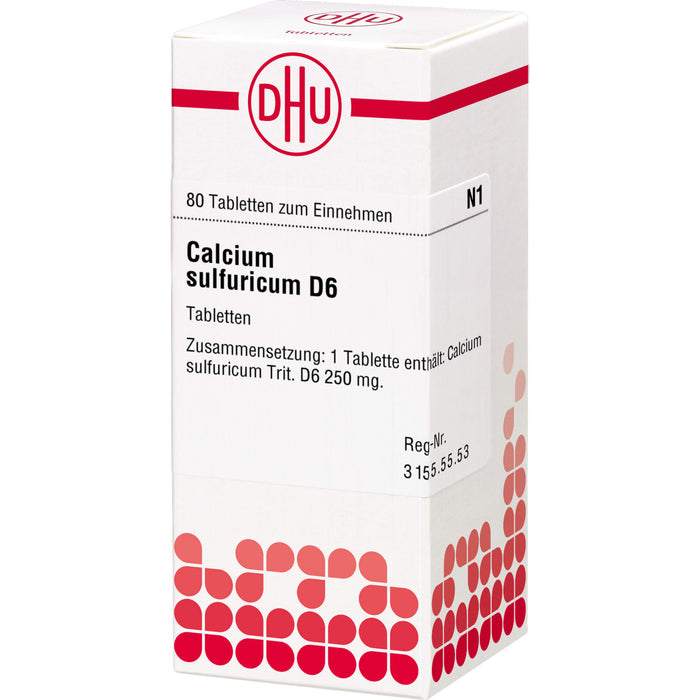 DHU Calcium sulfuricum D6 Tabletten, 80 pc Tablettes