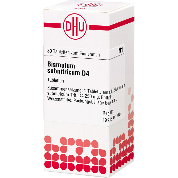 DHU Bismutum subnitricum D4 Tabletten, 80 pcs. Tablets