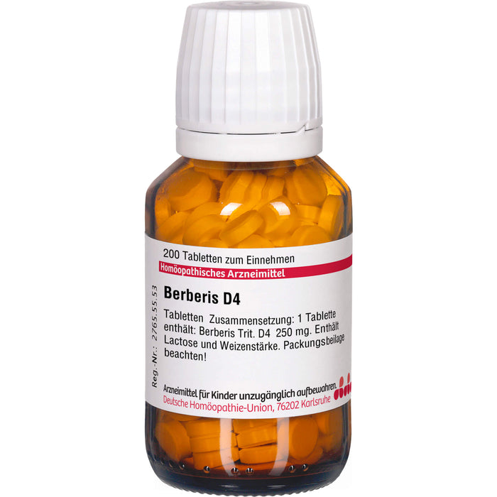 Berberis D4 DHU Tabletten, 200 St. Tabletten