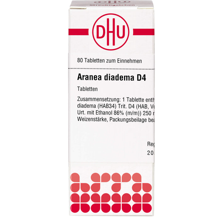 Aranea diadema D4 DHU Tabletten, 80 St. Tabletten