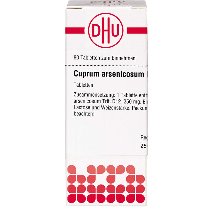 DHU Cuprum arsenicosum D12 Tabletten, 80 pc Tablettes