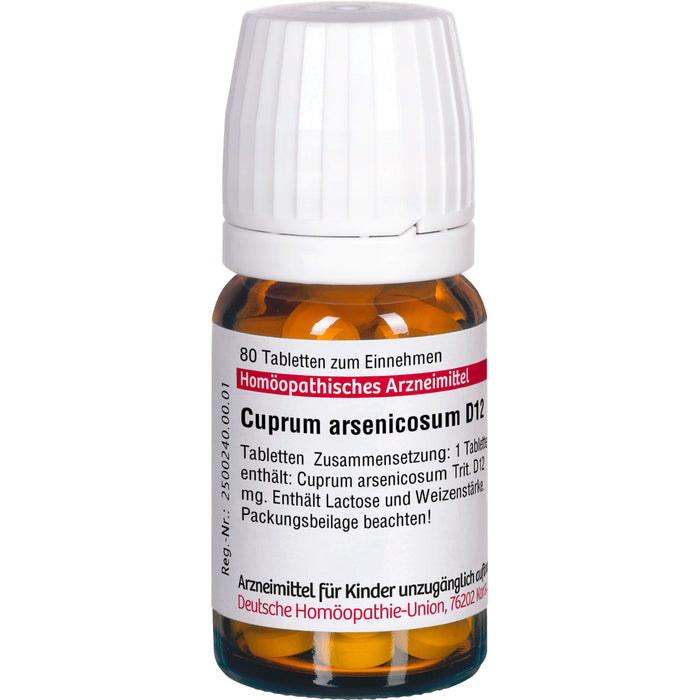 DHU Cuprum arsenicosum D12 Tabletten, 80 pc Tablettes