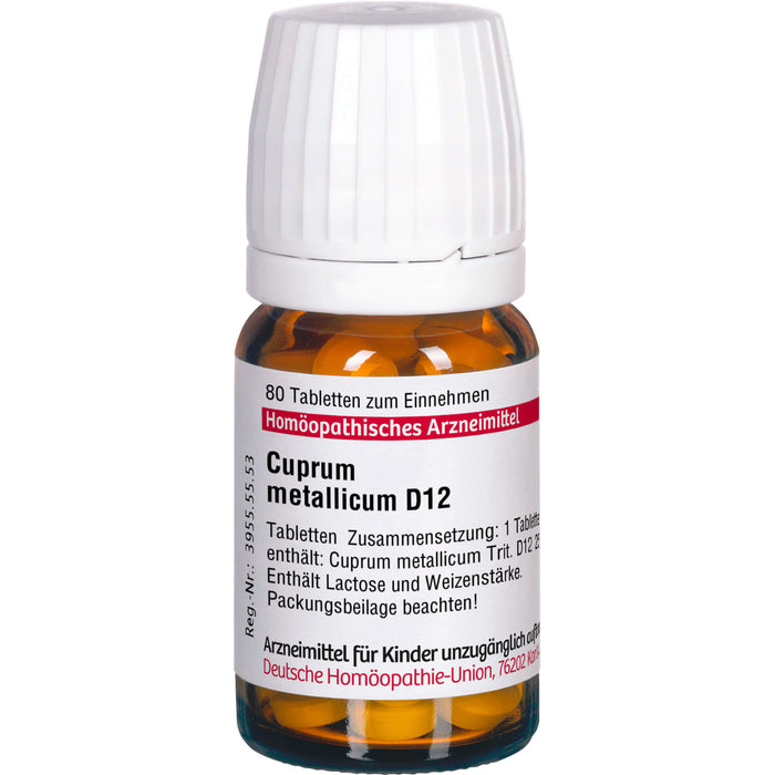 DHU Cuprum metallicum D12 Tabletten, 80 St. Tabletten