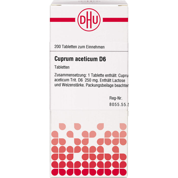 DHU Cuprum aceticum D6 Tabletten, 200 St. Tabletten