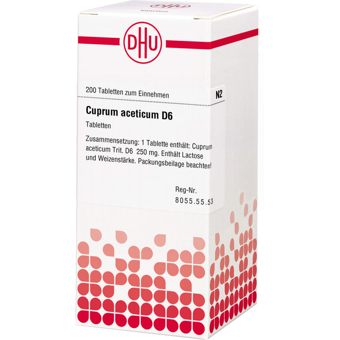 DHU Cuprum aceticum D6 Tabletten, 200 St. Tabletten