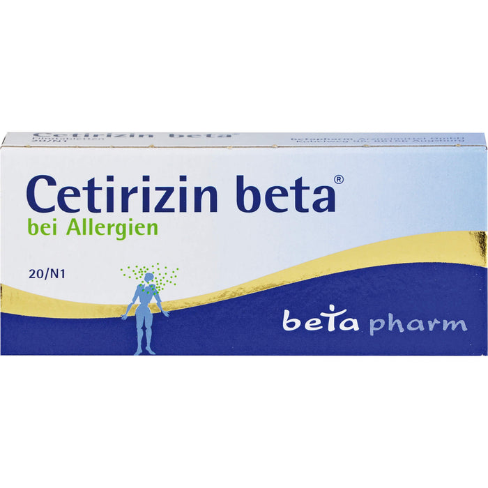 Cetirizin beta bei Allergien Filmtabletten, 20 pcs. Tablets