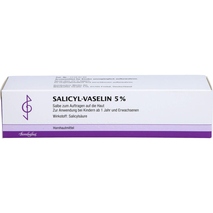 Bombastus Salicyl-Vaselin 5% Salbe, 100 ml Ointment