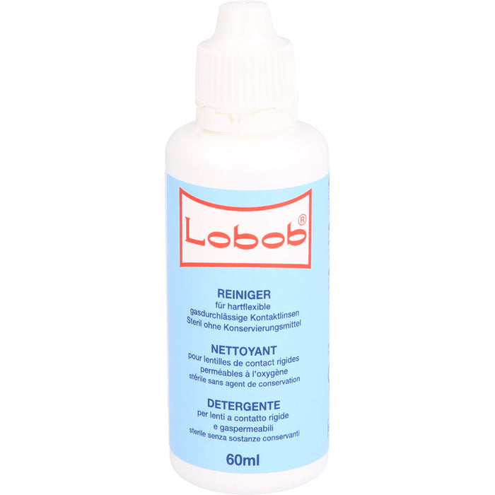 Lobob Reiniger für hartflexible gasdurchlässige Kontaktlinsen, 60 ml Lösung