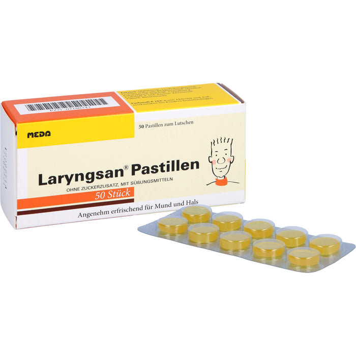 Laryngsan Pastillen erfrischend für Mund und Hals, 50 St. Pastillen