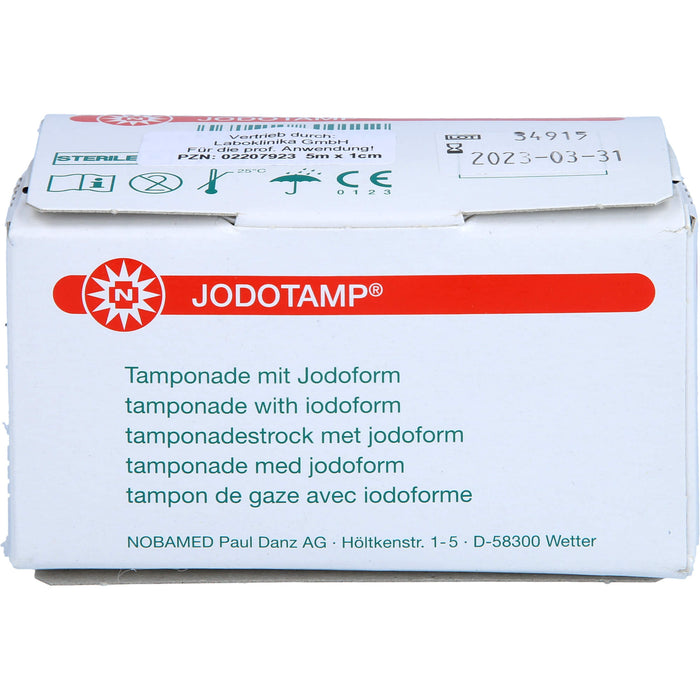 Jodotamp Tamponadestreifen 5mx1cm, 1 St TPN