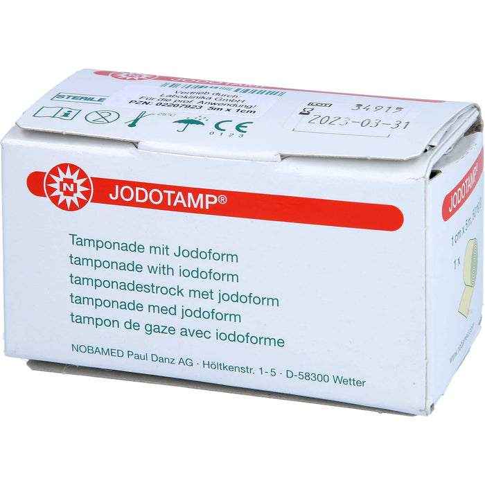 Jodotamp Tamponadestreifen 5mx1cm, 1 St TPN