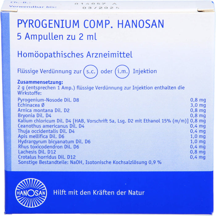 Pyrogenium comp. Hanosan Ampullen, 5 ml Lösung