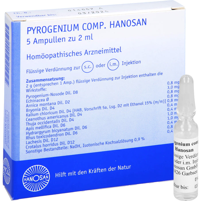 Pyrogenium comp. Hanosan Ampullen, 5 ml Lösung