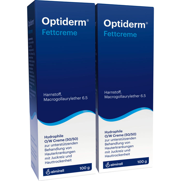 Optiderm Fettcreme bei Juckreiz und Hauttrockenheit, 200 g Crème