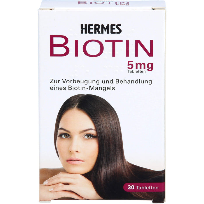 HERMES Biotin 5 mg Tabletten, 30 pcs. Tablets