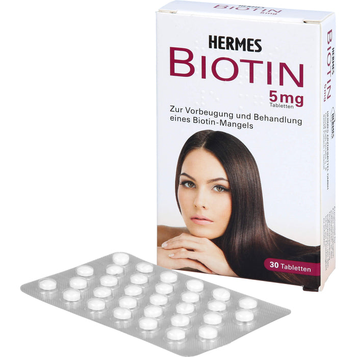 HERMES Biotin 5 mg Tabletten, 30 St. Tabletten