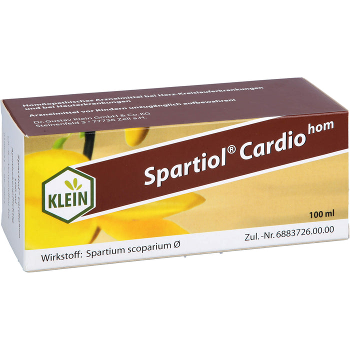 Spartiol Cardiohom Lösung bei Herzschwäche oder entzündlichen ekzematösen Hauterkrankungen, 100 ml Lösung