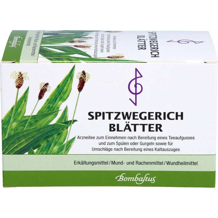 Bombastus Spitzwegerich Blätter Arzneitee, 20 pcs. Filter bag