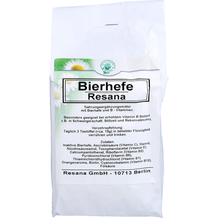 Bierhefe Resana Pulver bei erhöhtem Vitamin B-Bedarf, 500 g Poudre