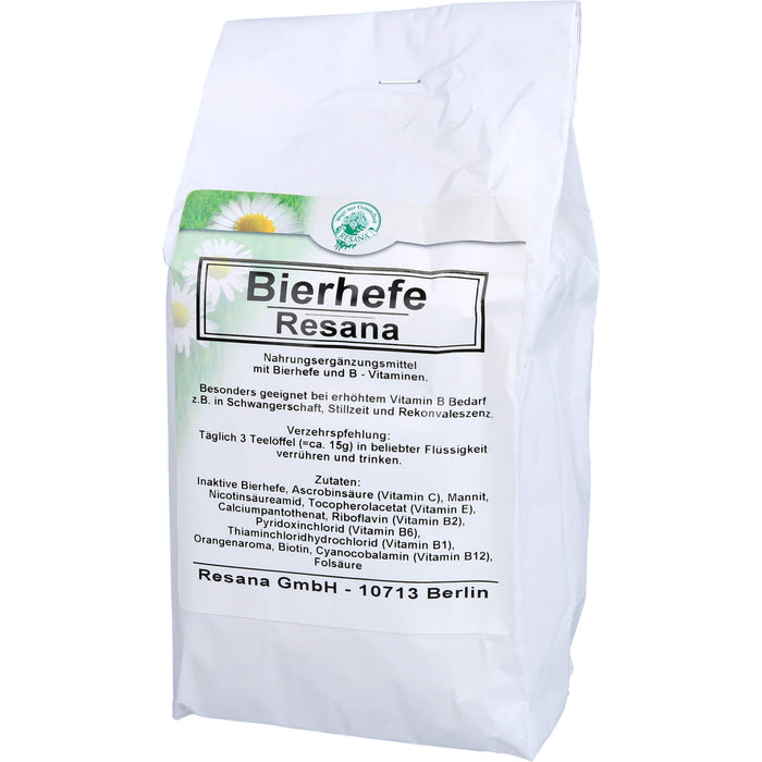 Bierhefe Resana Pulver bei erhöhtem Vitamin B-Bedarf, 500 g Pulver