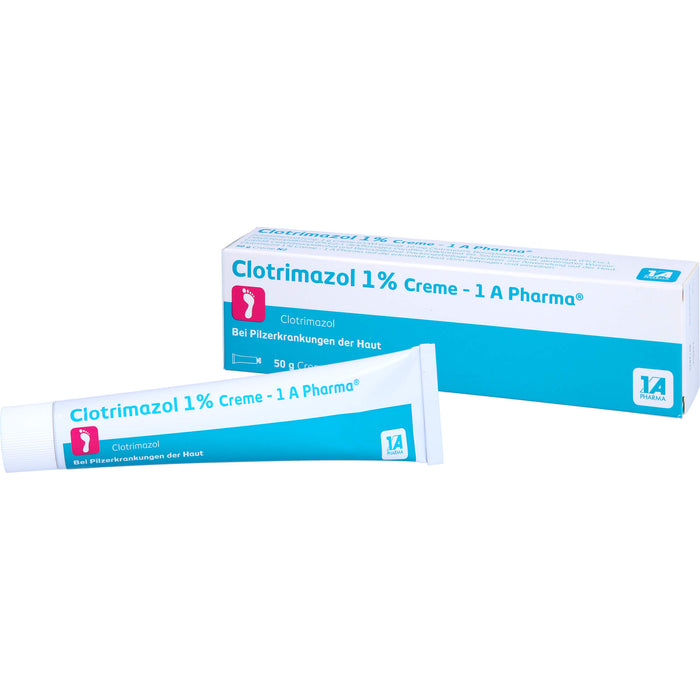 Clotrimazol 1% Creme - 1 A Pharma bei Pilzerkrankungen der Haut, 50 g Creme