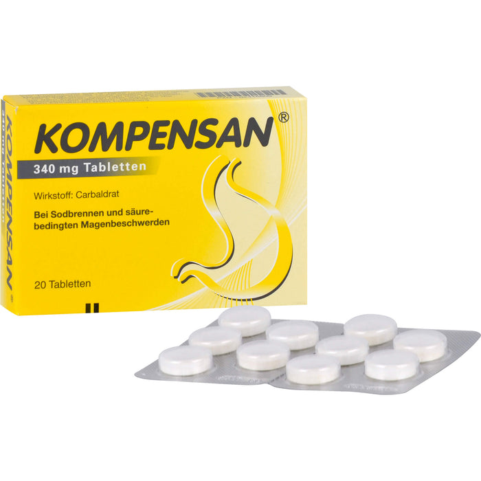 Kompensan, 340 mg Tabletten, 20 pc Tablettes