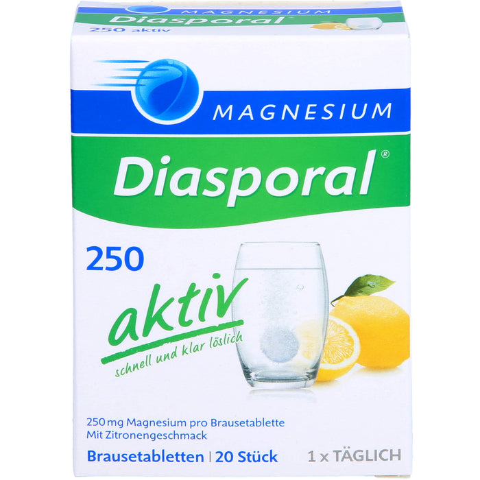 Magnesium-Diasporal 250 aktiv Brausetabletten, 20 pcs. Tablets